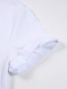 1pc Women's "Not My First Rodeo" Graphic T-Shirt - Soft 180g Short Sleeve Crew Neck Casual Top With Bull Skull Design, Black & White Print - Spring Summer Fall Fashion, Mother's Day Gift, Seasonal Versatility, Bold Text Design, Nontransparent Fabric, Machine Washable Shirt - 白色 - 查看 4