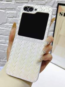 Premium Lasergeflochtenes Handyhülle, Haltbare stoßfeste Schutzhülle geeignet für Galaxy Z Flip4/Z Flip5/Z Flip6, ideal als Geschenk für Feiertage, Freunde/Freundinnen, persönlicher Gebrauch