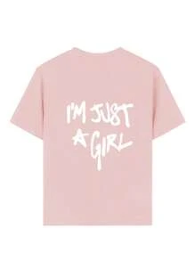 Camiseta informal de manga corta con cuello redondo y estampado gráfico divertido para adolescentes, top de verano