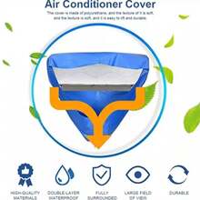 Air Conditioner Cleaning Cover Bag Mini Split Air Conditioner + 1 Tube - Biru - View 5