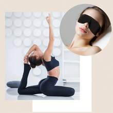 1PC瑜伽运动冥想眼罩遮光眼罩运动眼罩立体眼罩弹力耳挂透气男女航空眼罩