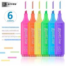 4pcs/6pcs Colorful Fluorescent Highlighter Pens, Bright Angled Fluorescent Marker Pens School Supplies,Back To School