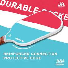 AOBORTY Pickleball Paddles 4 Pack - USAPA Light Graphite Premium Rackets Fiber Face &Amp; Polymer Honeycomb Core Pickleball Set With 6 Outdoor Indoor Balls Including Portable Carry Bag - Four-color - View 6