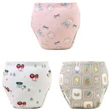 6件婴儿如厕训练裤 - 透气训练内裤，松紧腰身，柔软舒适，适合幼儿，多色可选，如厕训练，幼儿内裤，婴儿尿布裤，设计简约，面料耐用。送给男婴和女婴的最佳礼物