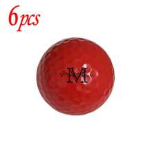 Personnalisé 3/6 pièces, Balle de golf moderne texte personnalisé en couleur, Cadeau de fête des pères, Noël, Six couleurs au choix, Distance et précision améliorées, Parfait pour les golfeurs, Accessoires de golf/Golf haute performance/Idéal pour anniversaires, Nouvel An, Saint-Valentin