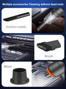 1 pièce Aspirateur de voiture sans fil Aspirateur portable mini sans fil pour voiture et maison Aspirateur sans fil haute aspiration Sèche-cheveux pour animaux de compagnie Aspirateur sans fil portable Souffler et aspirer Aspirateur multifonction (style aléatoire)