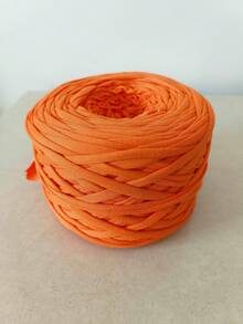 1pc 285g T-Shirt Yarn Ufilato Grosso Ncinetto Polyester Woven Fabric Knitting Yarn Crochet,DIY Yarn For Hand Knitting Elastic Fabric Crochet Cloth T Shirt Yarn, Tshirt Fabric Yarn For Beginners Cloth Yarn,Making Purses, Basket And Pocket Purse,