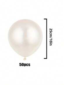 20/50个珍珠白气球套装，浪漫奢华高端，适用于生日、婚礼、情人节、万圣节、圣诞节、新年、开幕式、毕业季、家居装饰、气球布置、气球派对 - 白色 - 查看 9