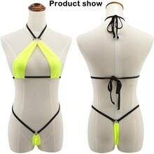 Microbikini con tanga tipo G-string - 17164-Bandera estadounidense - Ver 3