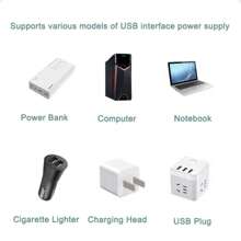 Mini ventilateur USB pour le camping et les voyages, ventilateur de refroidissement 2000 tr/min, flux d'air silencieux et puissant pour les téléphones et les ordinateurs portables