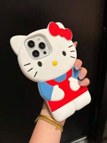 Sanrio 1PC Sanrio 3D Digital Phone Case, Hello Kitty Phone Case, Cute Cartoon Decorated Phone Case, Anti-Fall Phone Case, Full Series IPhone12/13/14/15/16/17 Phone Case, Galaxy Phone Case, A15 Phone Case, G S24 Ultra Phone Case, A15, A35, A55, Galaxy S22/S23/S24/S2, Thanksgiving And Valentine's Day Surprise