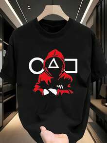 Men T-Shirts - 黑色 - 查看 1