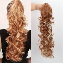 Curly Wavy Ponytail Hair Extensions Long Synthetic Claw Claw Clip On Ponytail Hair Extensions For Women