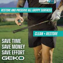 New Geko 2 In 1 Grip Rtore And Cleaner - #1 Sport Cleaner Formulated For Grip - Grip Spray For Golf, Football, Ball, Basketball, S, Tennis, Pickleball, Volleyball - Remov Dirt And Oil - 4 Fl Oz (Pack - 1) - View 2