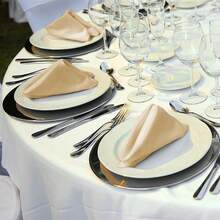 New-2025  12 Piec Satin Napkins Soft Dinner Napkins Square Weddings Table Napkin 17 X 17 Inch For Rtaurant Weddings Party Dinner Dration (Champagne) - Champagne 17 x 17 inch - View 6