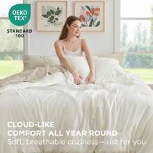 Full Comforter Set 7 Pieces White Full Bedding Set For All Seasons Boho Contrasting Design Bed In A Bag With Comforter Sheets Pillowcases And Shams