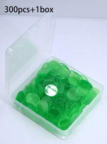 300pcs Clear Bingo Markers, Bingo Chips Game Tokens, 19mm/0.75 Inch Diameter, PVC, Bulk, Raffle Tickets, Bingo Dogs, Lottery Tickets, Bingo ChiMonopoly,Bingo And Friends,Game Chips