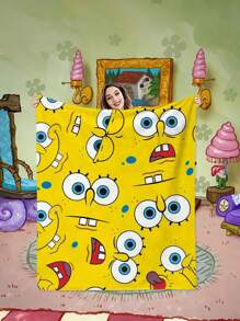 SPONGEBOB Spongebob SquarePants Bath Towel Digital Print Comfortable And Soft SpongeBob SquarePants Cartoon Towel