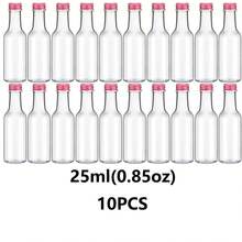 200pcs/10pcs/2pcs Transparent Empty Plastic Wine Bottle With A Free Funnel, Easy To Fill, Good Air Tightness Not Easy To Leak, Suitable For Alcohol, Spirits, Whisky Or Small Solids Milk Juice Picnics And Family Gatherings And Big Parties Can Be Used. - Multicolor - View 25
