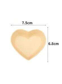 10pcs Sauce Dishes, Mini Heart-Shaped Dinnerware, Small Dishes And Bowls, Dipping Sauce Plates, Condiment Mustard Bowls, Kitchen Supplies,School Supplies