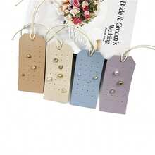 1pc/2pcs/4pcs Portable Leather Earring Rack, 1mm Leather Earring Display, Earring Holder Hanger, Jewelry Storage Box For Earrings And Studs For Women Storage Organizer Travel Essentials Back To School Dormitory Storage - Multicolor - View 11