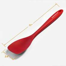 FG-Soup Spoons La Soon Set, Heat Resistant Rubber Soonula, Seamless Non-Stick Ible Scrs Ba Mixing ,3 ,Dinnerware Gold Spoon