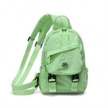 1 pieza Mochila multifuncional de nailon, Bolso de pecho para deportes al aire libre, Mochila ligera y sencilla, Bolso cruzado de hombro casual y de moda