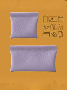 Self Closing Genuine Cowhide Long Wallet, Passport Driver, Holder Of Driver's Headphones, Data Cable Storage Bag, Women's Wallet, Wallet, Wallet, Small Wallet, Wallet, Portable Storage Bag, Multi-Functional Wallet, Newly Designed, Very Suitable For Travel, Photography - Multicolor - View 6