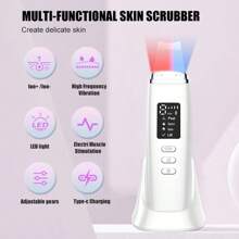 Electric Pore Cleaner, Blackhead Remover Tool For Facial And Nose, Ultrasonic Exfoliation Device, Portable USB Rechargeable Home Beauty Instrument