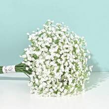 's Breath Artificial Flowers, 6pcs White's Breath Flowers Artificial Bulk, Real Artificial's Breath Horse Bouquet Wedding Flower Arrangement Party Decoration