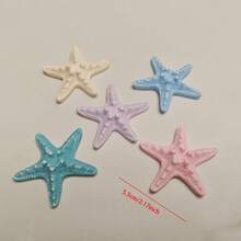 地中海风格迷你海星树脂水族箱装饰、DIY 景观配件、家居装饰摄影道具 - 彩色 - 查看 7
