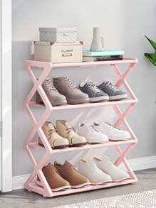 1 pieza de estantería de zapatos plegable, estantería de zapatos fácil de ensamblar, estantería de zapatos plegable, gabinete de zapatos para la puerta del hogar, estantería de almacenamiento de zapatos para dormitorio, estantería de almacenamiento de zapatos plegable, ahorra espacio