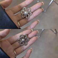 1 pieza Botón invisible de ajuste de cintura para falda vaquera de alta gama, ajuste de talla sin agujeros, sin necesidad de coser, elegante para verano, escuela, otoño, Halloween