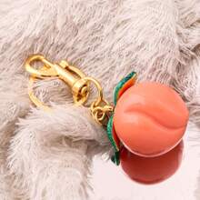 rongji jewelry Pfirsich Anhänger Schlüsselanhänger für Frauen Mädchen Geldbörsen Taschen Handtaschen Accessoires Schmuck Rucksack für Schule