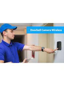 Doorbell Camera Wireless, 1080P Smart Wireless Video Doorbell Camera With Chime, 2.4GWiFi, 2-Way Audio, Night Vision, Free Cloud Storage Security Doorbell For Home Office,