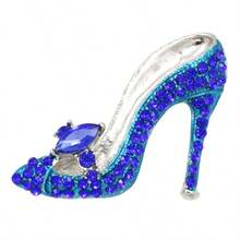 1pc-Elegant Personalized Charming Multi-Color High Heel Shoe Shaped Brooch Women's Fashion High-End Clothing Coat Anti-Exposure Pin Backpack Hat Accessory Suitable For Banquet, Party Wear - High Heel - View 17