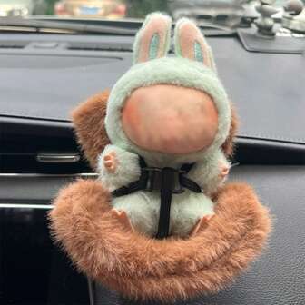 1pc FOR LABUBU Car Seat Air Vent Decor, Creative Doll Ornament Figurine For Car Center Console