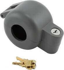 4180 Door Knob Lock-Out Device – Prevents Turning Of Door Knob And Access To Keyhole, Can Be Used For Home Rentals, Evictions, Job Sites  More – Keyed Alike, Diecast, Gray (Single Pack) - Device - View 11