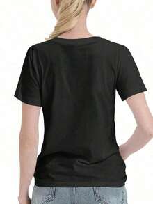 My Wife Left Me Funny Offensive Fishing Meme Bootleg Graphic T-Shirt,220g Pure Cotton Single-Sided Printed Round Neck Short Sleeved Shirt. Tee Comfortable Comfortable   Man Clothes - Black - View 3