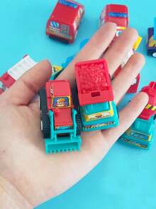6pcs/Pack Mini Pull Back Cars Creative Lovely Simulation Cartoon Cart Model Carnival Prizes,Goody Bag Fillers Birthday Festivals Gift - Multicolor - View 7