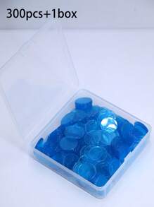 300pcs Clear Bingo Markers, Bingo Chips Game Tokens, 19mm/0.75 Inch Diameter, PVC, Bulk, Raffle Tickets, Bingo Dogs, Lottery Tickets, Bingo ChiMonopoly,Bingo And Friends,Game Chips