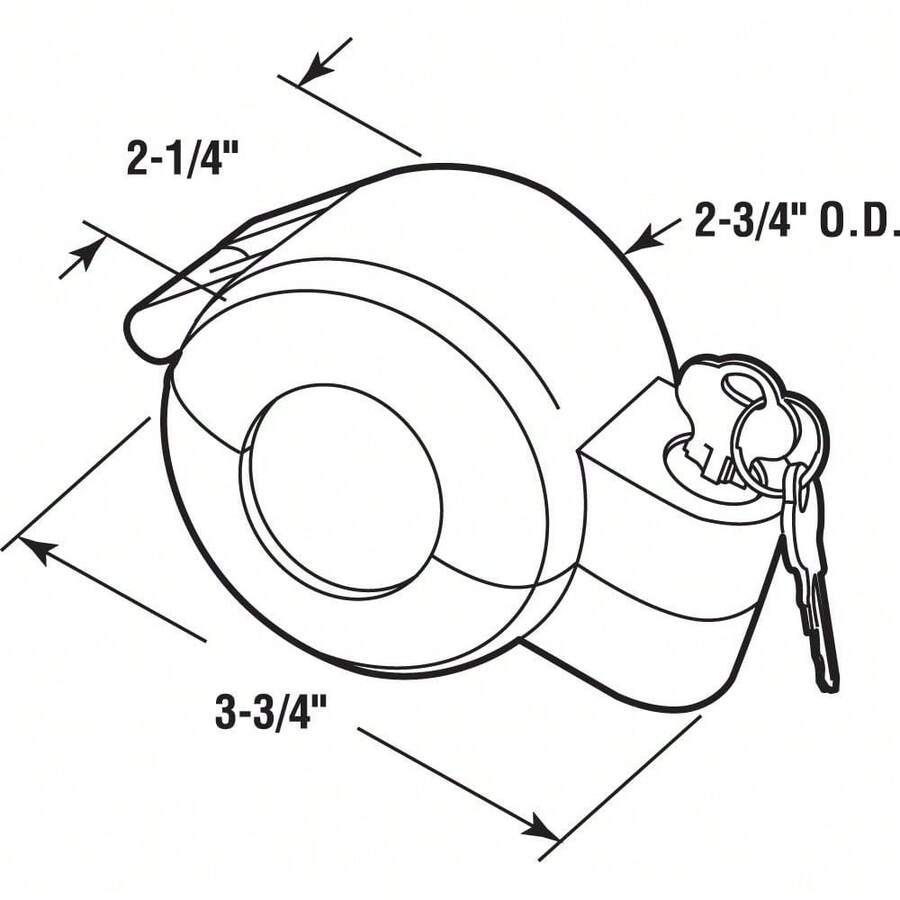 4180 Door Knob Lock-Out Device – Prevents Turning Of Door Knob And Access To Keyhole, Can Be Used For Home Rentals, Evictions, Job Sites More – Keyed Alike, Diecast, Gray (Single Pack) - Device - View 1