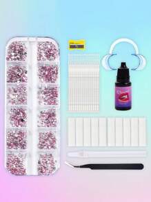novani Kit de 12 rejillas de resina joya dental DIY con kit de joyas de moda para iniciarse en las joyas dentales
