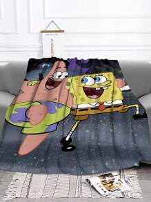 SPONGEBOB SpongeBob Schwammkopf Cartoon Digital Klimaanlagen Steppdecke ist bequem und weich als Badetuch