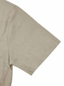 2pcs/Set Men's Linen Outfit, Plain Single-Breasted Short Sleeve Shirt & Trousers, Casual Light Weight Summer Linen Wear For Men, Cozy Outfits