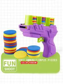 Juego de 1 o 2 lanzadores de zanahoria blanda con 15 discos de espuma, juguete interactivo de gato de colores, juguete de alivio del estrés, juguete anti-estrés, juguete para interior/exterior, lanzadores de disco volador en forma de zanahoria, juguete interactivo giratorio y de disparos para niños de 3 a 12+ años, mascotas y juegos interactivos