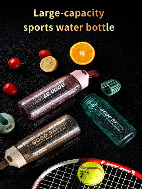 1 pezzo Semplice e capiente borraccia sportiva, Tazza da fitness portatile estiva con manico, Altamente attraente, Semplice tazza di plastica estiva con manico, Tazza per acqua portatile resistente alle alte temperature, Antiurto e a tenuta stagna, Leggera e portatile, Tazza portatile, Tazza da acqua sportiva da esterno in plastica, Tazza da tè e fiori per ufficio, Semplice e antiurto borraccia per studenti, Separatore portatile per tè e acqua, Forniture scolastiche, Ritorno a scuola