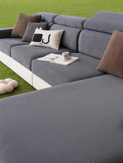 1 件弹力沙发套，防滑全包裹沙发座套，四季可用沙发户外垫套，布艺厚沙发毯被子，可机洗防尘宠物友好装饰，可调节适合转角沙发、卧室、办公室、客厅、1/2/3/4 座沙发