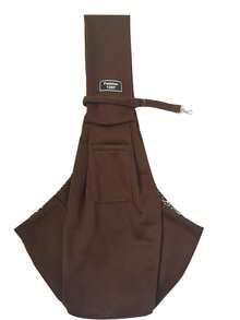 1pc Pet Carrier Backpack, Suitable For Cats, Dogs And Puppies - Outdoor Travel Dog Shoulder Bag, Single Person Comfortable Messenger/Tote Bag