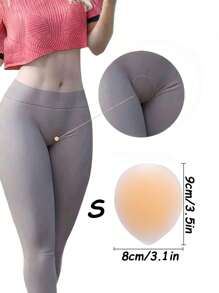 2 pezzi Cuscinetti in silicone riutilizzabili e invisibili per il seno da donna, utilizzati per migliorare fisicamente i glutei su entrambi i lati e modellare il corpo, supportare le anche e i glutei con patch che mostrano l'ingrandimento, adatti a signore di vari tipi di corporatura